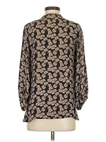 Tucker 3/4 Sleeve Silk Top (view 2)