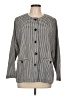 Norm Thompson Houndstooth Gray Long Sleeve Blouse Size L - photo 1