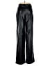 PrettyLittleThing 100% Polyester Black Faux Leather Pants Size 10 - photo 2
