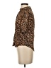 Nanushka Animal Print Brown Short Sleeve Blouse Size S - photo 5
