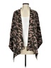 Top It Off 100% Viscose Brown Tan Cardigan Size S - photo 1