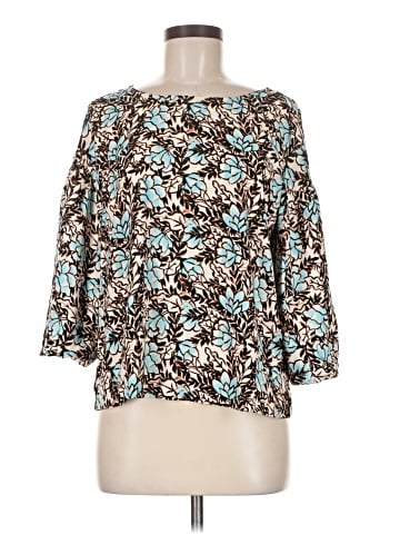 Elizabeth and James 3/4 Sleeve Blouse (view 1)