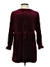 Honeyme Burgundy Long Sleeve Blouse Size S - photo 2