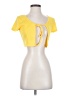 Shein Yellow Short Sleeve Top Size XS - photo 1