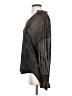 Boho Chic Metallic Black Long Sleeve Blouse Size XS - photo 5