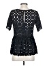 Ann Taylor Black Short Sleeve Blouse Size XXS - photo 2