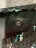 J.Crew 100% Polyester Print Black Teal Cocktail Dress Size XS - photo 7