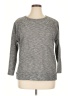 AGB Gray 3/4 Sleeve Top Size 1X - photo 1