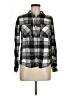 Forever 21 Plaid Black Long Sleeve Button-Down Shirt Size M - photo 1