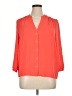 Vanessa Virginia 100% Polyester Orange 3/4 Sleeve Blouse Size 14 - photo 1