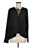 Trouve 100% Polyester Black Long Sleeve Blouse Size M - photo 1