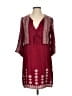 Alya Burgundy Casual Dress Size S - photo 1