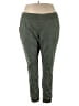 D&Co. Solid Green Casual Pants Size 1X - photo 1
