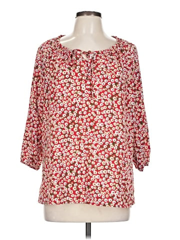 Allegra K 3/4 Sleeve Blouse (view 1)