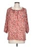 Allegra K 100% Polyester Red 3/4 Sleeve Blouse Size L - photo 1