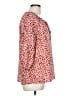 Allegra K 100% Polyester Red 3/4 Sleeve Blouse Size L - photo 4