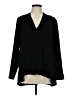 Nic + Zoe 100% Polyester Black Long Sleeve Blouse Size M - photo 1