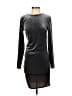 Venus Solid Black Casual Dress Size S - photo 1
