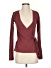 NATION LTD Burgundy Long Sleeve Top Size XS - photo 1