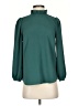 J.Crew 100% Polyester Green Long Sleeve Blouse Size XXS - photo 1