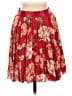 Express 100% Polyester Floral Red Casual Skirt Size XS - photo 1
