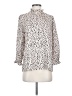 Unbranded Polka Dots Ivory 3/4 Sleeve Blouse Size XS - photo 1