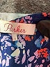 Parker 100% Polyester Blue 3/4 Sleeve Blouse Size S - photo 7