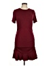 Assorted Brands Solid Burgundy Casual Dress Size M - photo 1