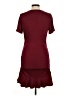 Assorted Brands Solid Burgundy Casual Dress Size M - photo 2