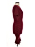 Assorted Brands Solid Burgundy Casual Dress Size M - photo 4