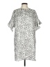 Three Eighty Two 100% Polyester Animal Print Silver Casual Dress Size L - photo 1