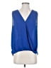 Collective Concepts 100% Polyester Blue Sleeveless Blouse Size S - photo 1