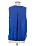 Collective Concepts 100% Polyester Blue Sleeveless Blouse Size S - photo 2