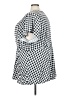 Torrid Checkered-gingham Silver White Short Sleeve Blouse Size 5X Plus (6) - photo 4