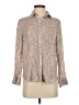 Rails Animal Print Brown Long Sleeve Blouse Size XS - photo 1