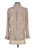 Rails Animal Print Brown Long Sleeve Blouse Size XS - photo 2