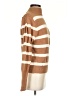 Very J Stripes Brown Turtleneck Sweater Size S - photo 4