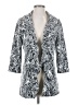 Calvin Klein Print Silver Blazer Size 2 - photo 1