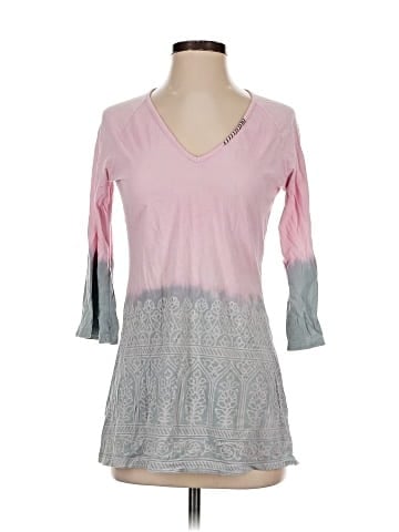 Pink Lotus 3/4 Sleeve T-Shirt (view 1)