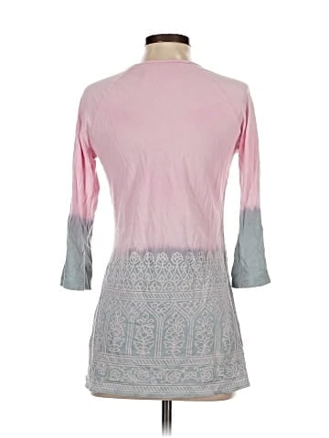 Pink Lotus 3/4 Sleeve T-Shirt (view 2)
