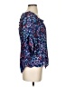 Parker 100% Polyester Blue 3/4 Sleeve Blouse Size S - photo 4