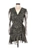 Steve Madden 100% Polyester Animal Print Black Cocktail Dress Size 10 - photo 1