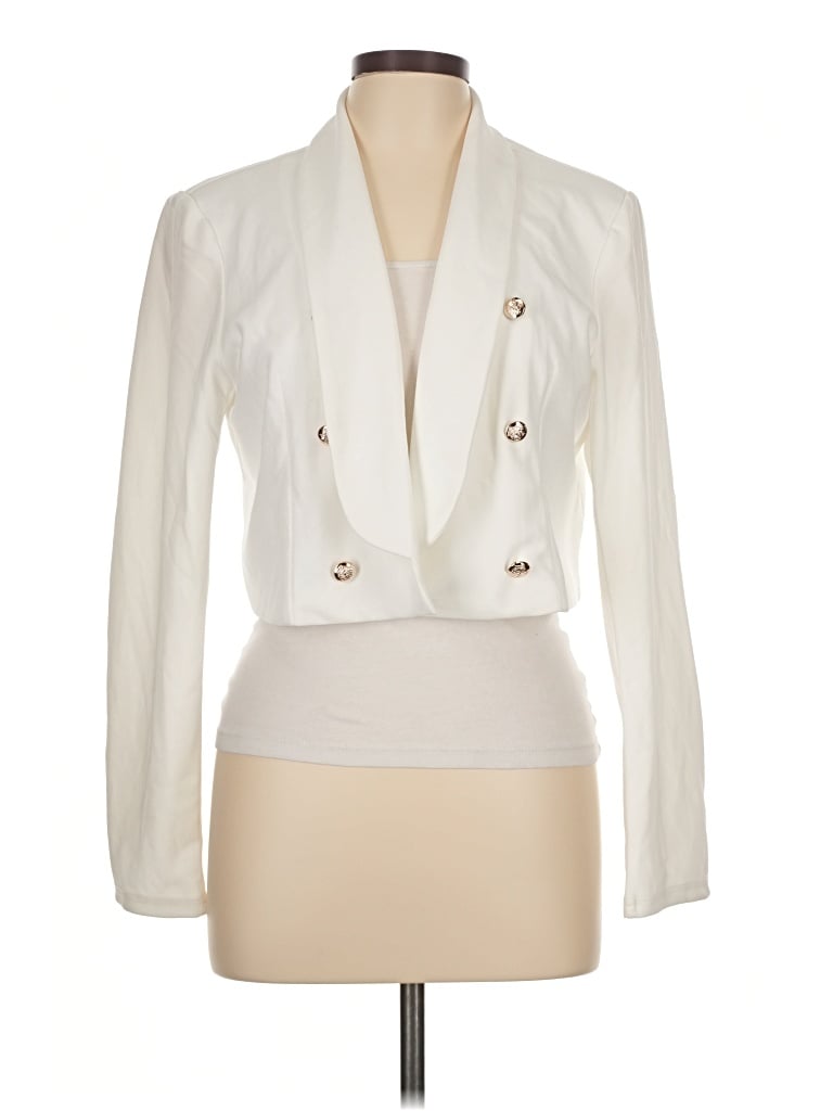 Pre-owned Shein Blazer Jacket In White