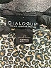 Dialogue Animal Print Brown 3/4 Sleeve Blouse Size 3X - photo 7
