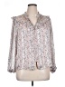 MELLODAY Silver Long Sleeve Blouse Size XL - photo 1