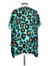 CAbi 100% Polyester Teal Short Sleeve Blouse Size S - photo 2