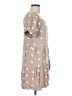 Blu Pepper Polka Dots Tan Casual Dress Size M - photo 4