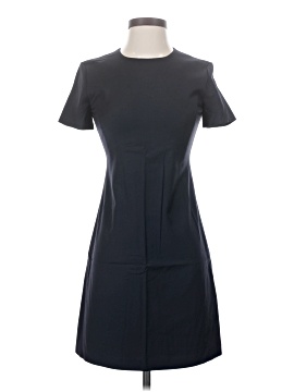 flared midi dress Blue Square Neck Crepe Polka Dot Fit and Flare Midi Dress