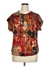 Unbranded Orange Short Sleeve Blouse Size XL - photo 1