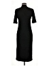 Ellos Solid Black Casual Dress Size M - photo 2
